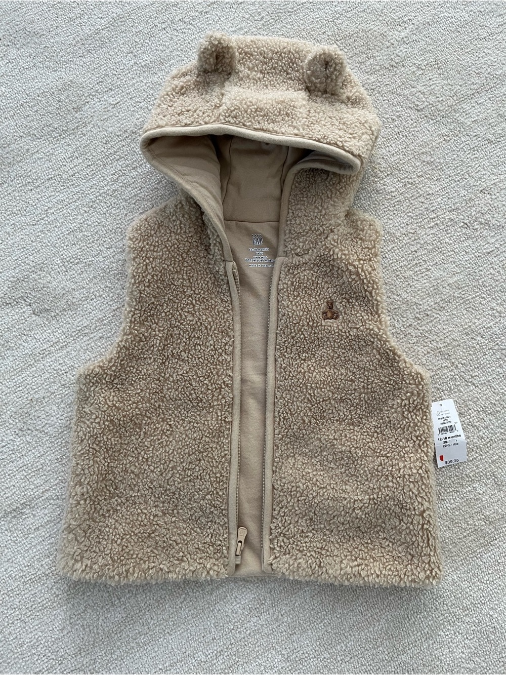 GAP Teddy Fleece Hooded Vest